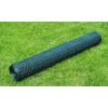vidaXL Kippengaas 25x1 m met PVC-coating groen