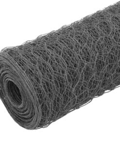 2 m staal met PVC coating grijs