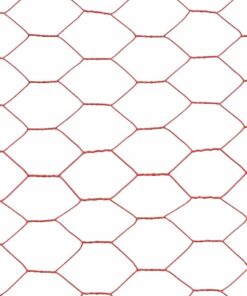 2 m staal met PVC coating rood