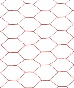 2 m staal met PVC coating rood