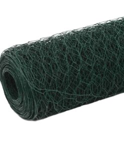 5 m staal met PVC coating groen