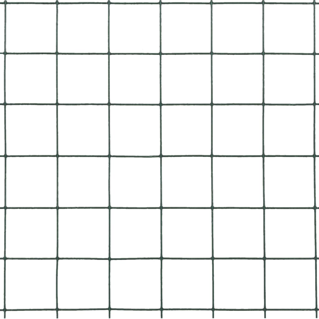 5 m staal met PVC coating groen