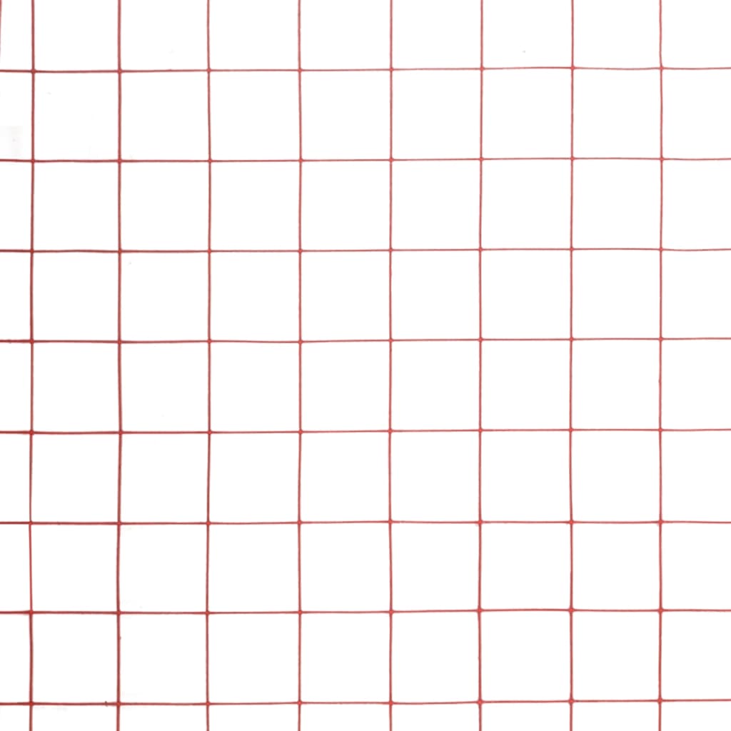 5 m staal met PVC coating rood