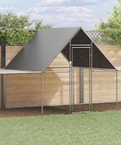 vidaXL Kippenren 10x2x2 m gegalvaniseerd staal