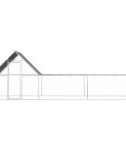 vidaXL Kippenren 6x2x2 m gegalvaniseerd staal
