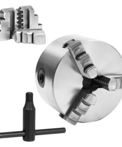 vidaXL Klauwplaat met 3 bekken zelfcentrerend 100 mm staal