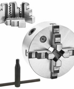 vidaXL Klauwplaat met 4 bekken zelfcentrerend 160 mm staal