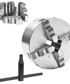 vidaXL Klauwplaat met 4 bekken zelfcentrerend 200 mm staal