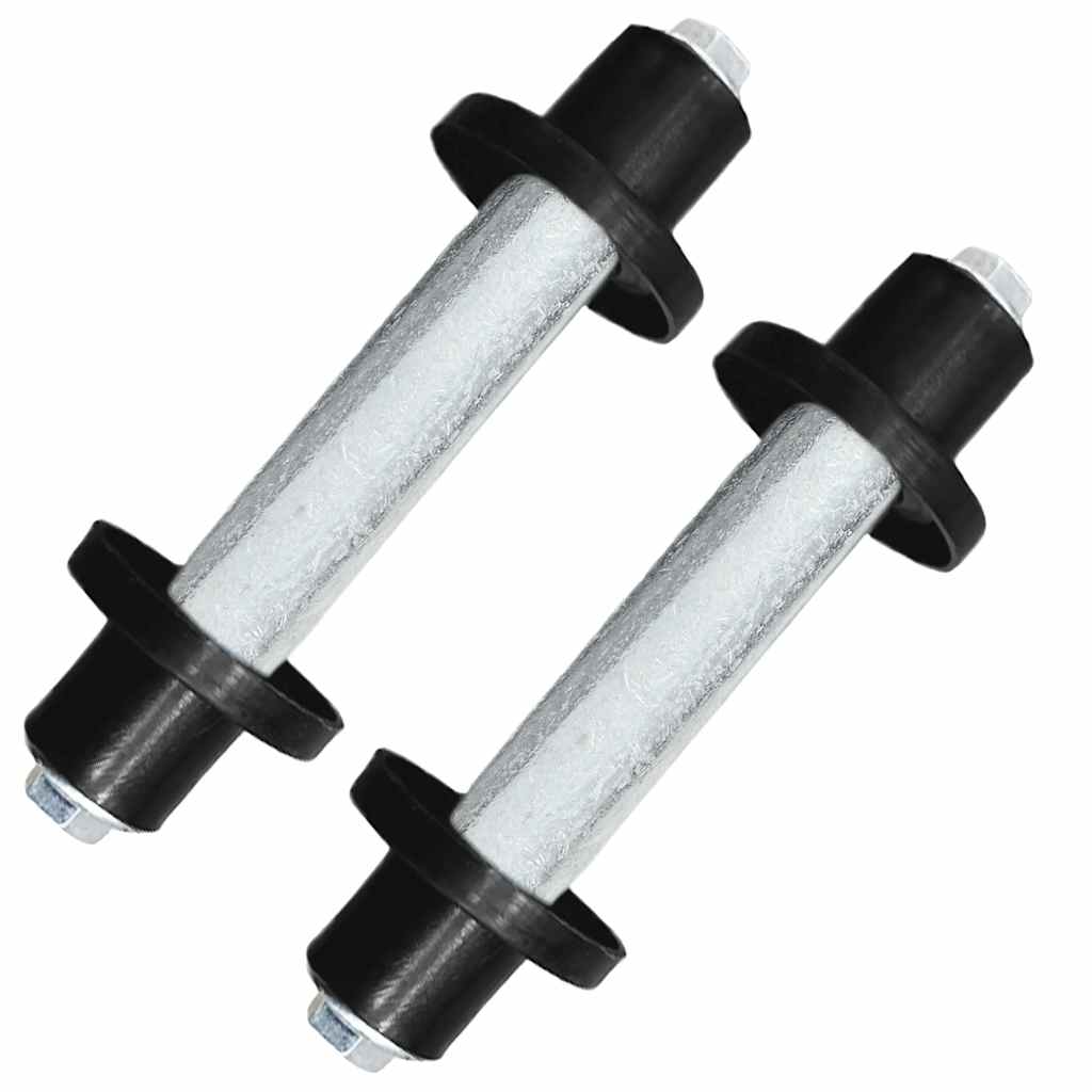 vidaXL Kruiwagenwielen met assen 4,00-8 390 mm massief PU 2 st - Afbeelding 6