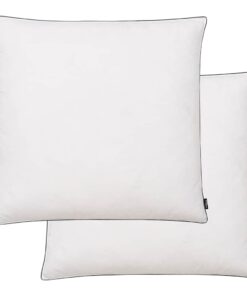 vidaXL Kussens 2 st licht 80x80 cm dons-/verenvulling wit