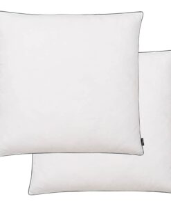 vidaXL Kussens 2 st verenvulling 80x80 cm wit