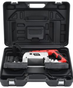 vidaXL Lintzaagmachine met basis en draagkoffer staal