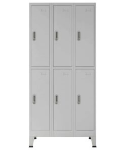 vidaXL Locker Kast Grijs 45 x 90 x 180 cm