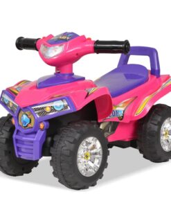 vidaXL Loopquad met licht en geluid roze en paars
