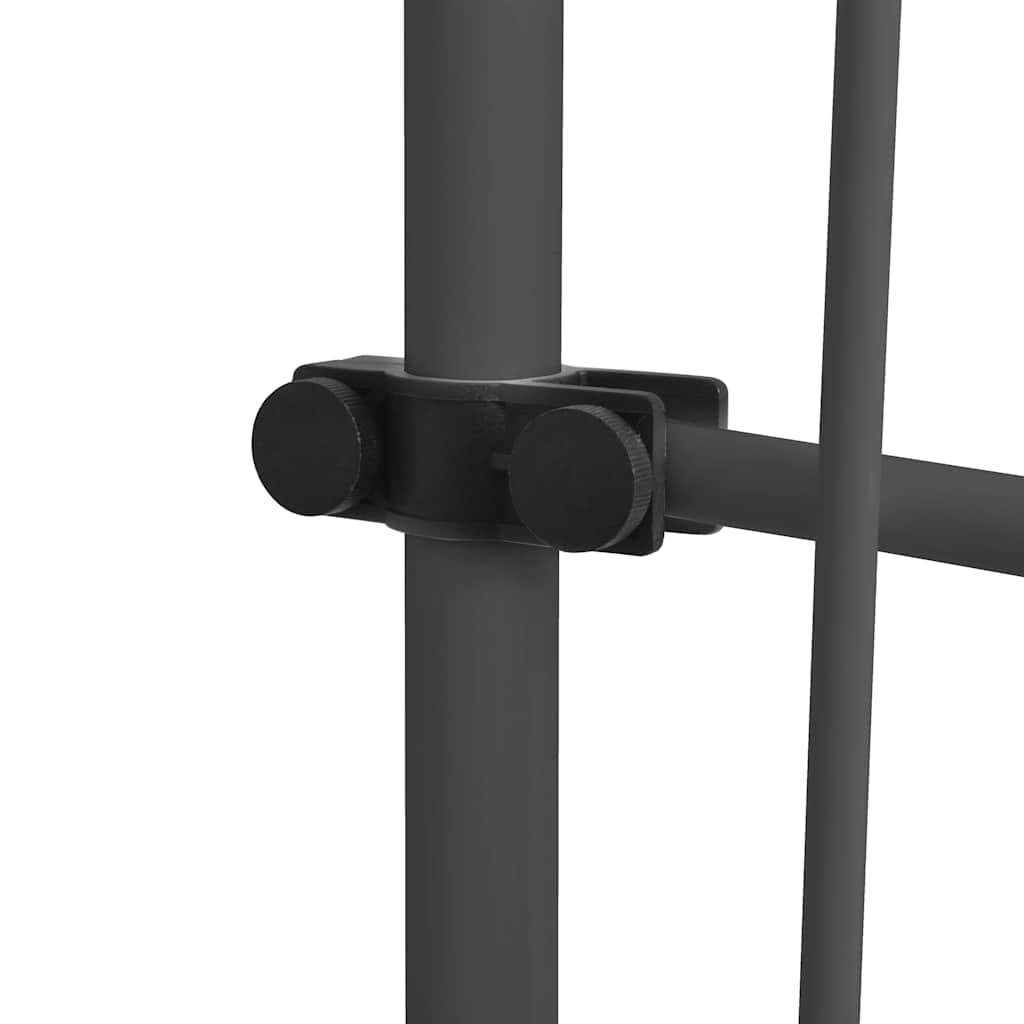 vidaXL Luifel handmatig uitschuifbaar met LED 400 cm antracietkleurig - Image 6