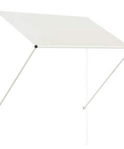vidaXL Luifel uittrekbaar 100x150 cm crème