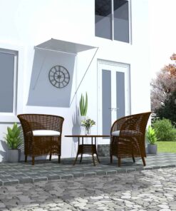 vidaXL Luifel uittrekbaar 100x150 cm crème