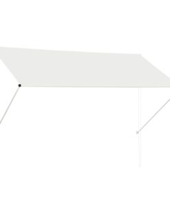 vidaXL Luifel uittrekbaar 250x150 cm crème