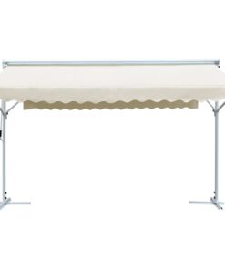 vidaXL Luifel vrijstaand 4x3 m crème