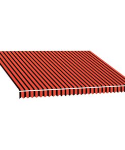 vidaXL Luifeldoek 400x300 cm canvas oranje en bruin