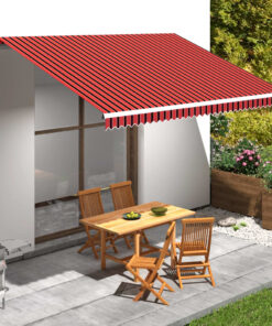 vidaXL Luifeldoek 450x300 cm canvas oranje en bruin