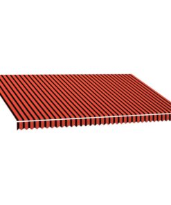 vidaXL Luifeldoek 500x300 cm canvas oranje en bruin