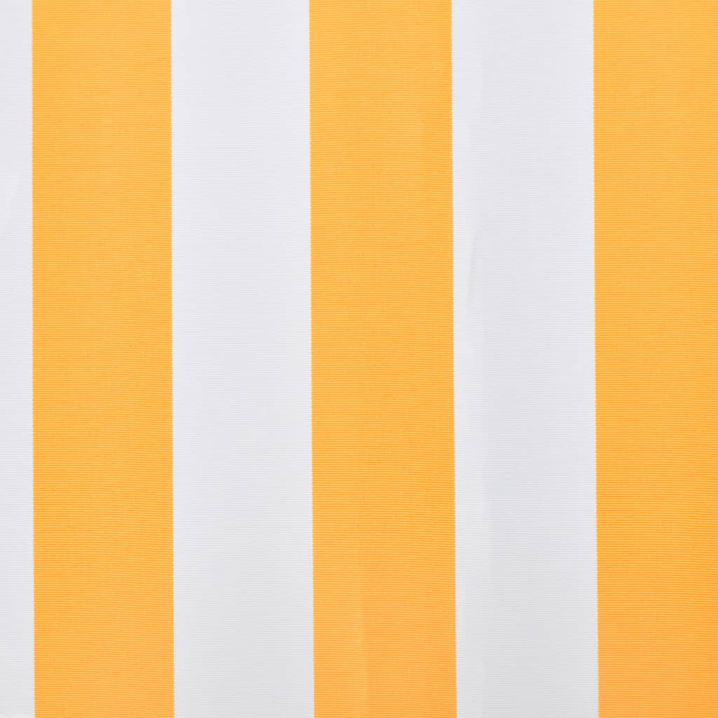 vidaXL Luifeldoek 500x300 cm canvas oranje en wit - Image 3