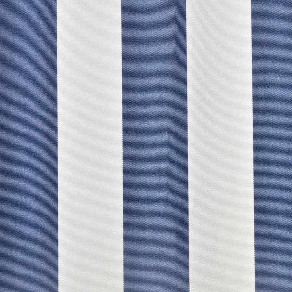 vidaXL Luifeldoek 6x3 m canvas blauw en wit - Image 3
