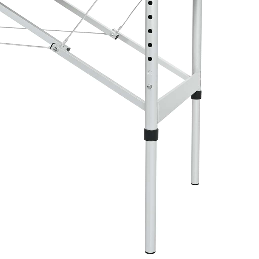 vidaXL Massagetafel met 4 zones inklapbaar aluminum frame zwart - Image 6