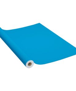 vidaXL Meubelfolie zelfklevend 500x90 cm PVC azuurblauw