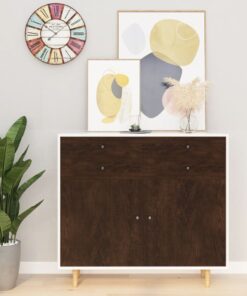 vidaXL Meubelfolie zelfklevend 500x90 cm PVC donkereikenkleurig