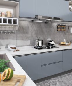 vidaXL Meubelfolie zelfklevend 500x90 cm PVC grijs