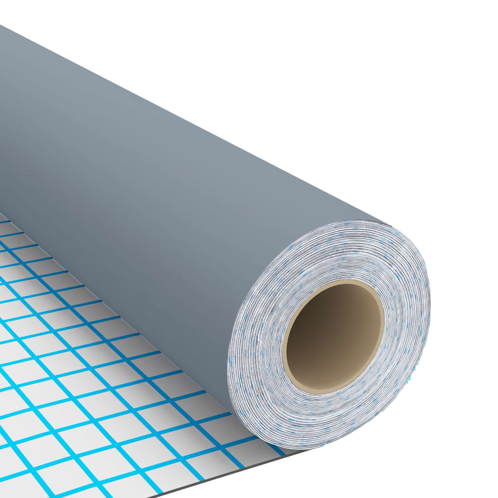 vidaXL Meubelfolie zelfklevend 500x90 cm PVC grijs - Afbeelding 4