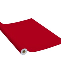 vidaXL Meubelfolie zelfklevend 500x90 cm PVC rood