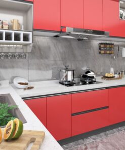 vidaXL Meubelfolie zelfklevend 500x90 cm PVC rood