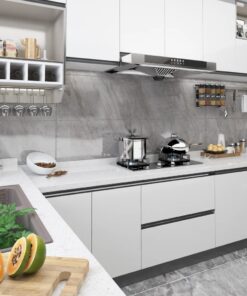 vidaXL Meubelfolie zelfklevend 500x90 cm PVC wit