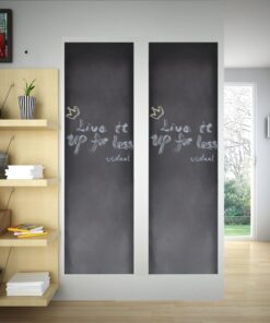 vidaXL Muursticker krijtbord 2 rollen met krijtjes 0