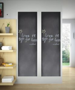 vidaXL Muursticker krijtbord 2 rollen met krijtjes 0