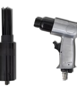 vidaXL Naaldhamer pneumatisch met 19 vervangende naalden