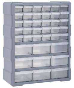 vidaXL Organiser met 39 lades 38x16x47 cm