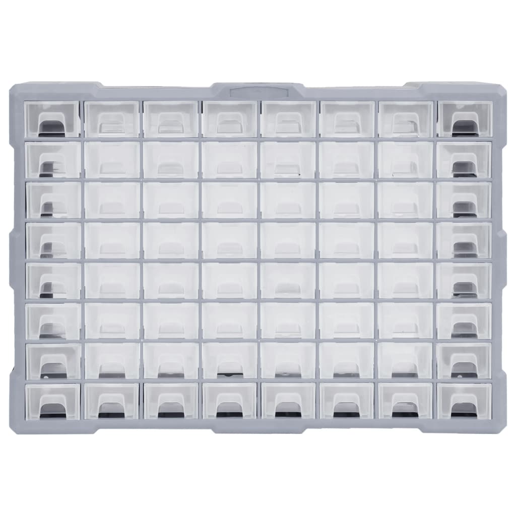 vidaXL Organiser met 64 lades 52x16x37