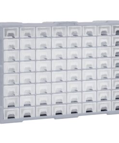 vidaXL Organiser met 64 lades 52x16x37