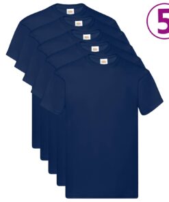 vidaXL Overhemd 5 pcs Blauw 5XL Katoen