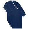 vidaXL Overhemd 5 pcs Blauw 5XL Katoen