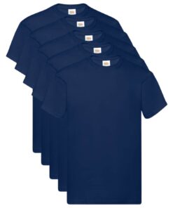 vidaXL Overhemd 5 pcs Blauw 5XL Katoen