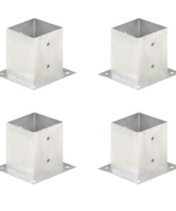 vidaXL Paalankers 4 st 121 mm gegalvaniseerd metaal