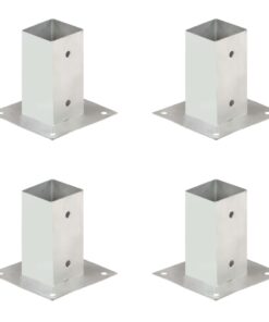 vidaXL Paalankers 4 st 71 mm gegalvaniseerd metaal