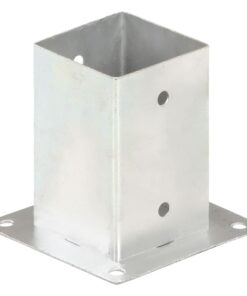 vidaXL Paalankers 4 st 91 mm gegalvaniseerd metaal