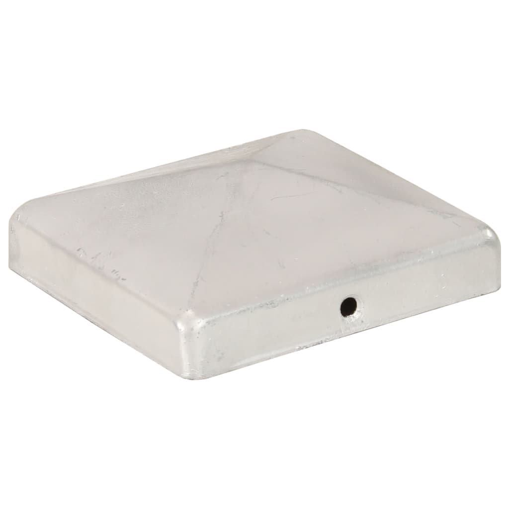vidaXL Paalkappen 6 st piramide 101x101 mm gegalvaniseerd metaal - Afbeelding 3