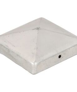 vidaXL Paalkappen 6 st piramide 91x91 mm gegalvaniseerd metaal